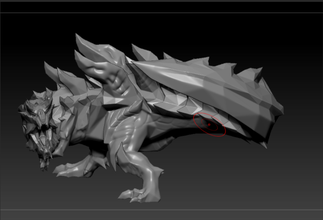 glavenus 3d impresión modelo in escultura 3dexport monstruo cazador carnívoro extinción mitología imaginación 3d print model - Mito3D