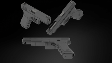 glock 17 17l 34 1snapshot5 3d modello in combattere 3dexport 3d print model - Mito3D