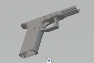 glock 17 3d print model in scans replicas 3dexport glock17 stl frame 3d print model - Mito3D