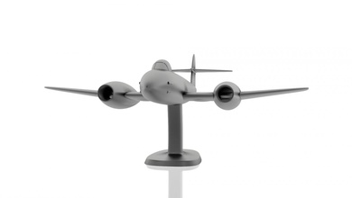 gloster meteor f8 - 3d printable model jet fighter airplane turbine military vehicle power steel print scale rocket wings combat flight sky miniatures 3d print model - Mito3D