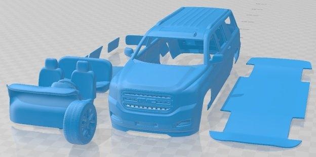 gmc Yukon 2014 yazdırılabilir araba otomotiv yuva ölçülü Tamiya rc miniz hobi mikro döküm 3d print model - Mito3D