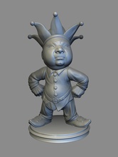 gnome joker gnomo burlone arrabbiato 3d print model - Mito3D
