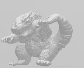 godzilla 2 3d print model in monsters & creatures 3dexport figure printing- stl sculpe monster character 3d print model - Mito3D