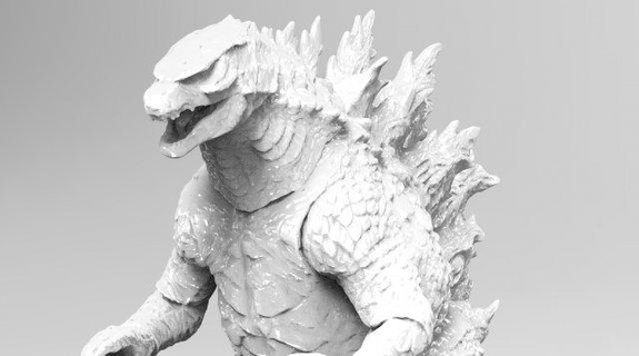 Godzilla impression animaux monstre frais créature reptile jurassique lézard jouets gojira Japon Asie bête Jeux vieux kaiju disparu 3d 3dprint 3d print model - Mito3D