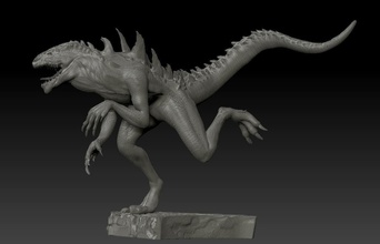 godzilla 3d drucken modell monster kreaturen 3dexport scfi fi 3d print model - Mito3D