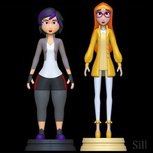 gogo tomago mel limão herói 6 Series fêmea menina mulher Disney max robô thicc asiática 3d impressão 3d print model - Mito3D