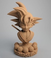 Goku goku3d Dragon Ball Karikatur Harz Filament 3d 3dprint 3dmodel stl file 3d print model - Mito3D