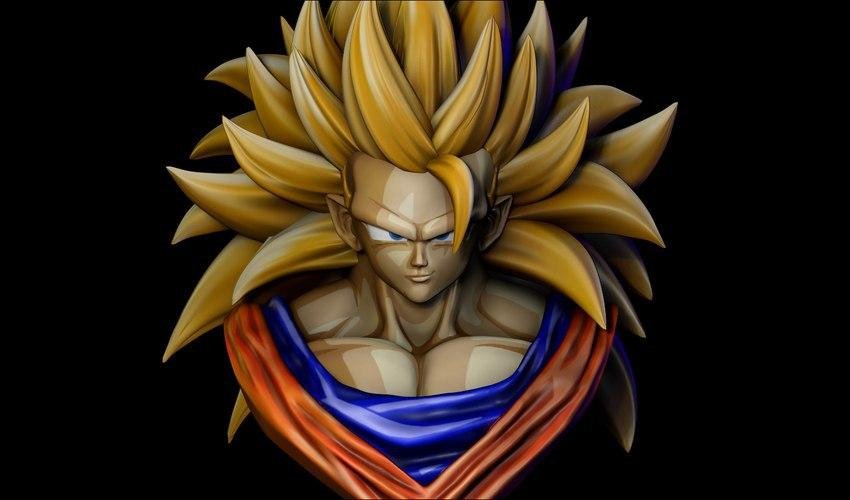 goku ssj3 fallimento 3d stampa modello in scultura 3dexport dbz buu goten gogeta drago ballz ss saiyan super buma broly cellula congelatore majin roshi yamcha vegetta shenron 3D print model - Mito3D