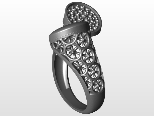 ouro anel 3d impressão modelo in argolas 3dexport 3D print model - Mito3D