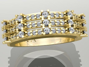 anillo de oro 006 la joyería engagem imprimible el diamante boda compromiso moda belleza los anillos joya solitair gem 3d print model - Mito3D