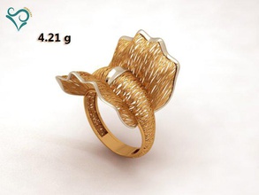 gold ring engagement 3d jewel print model in rings 3dexport woman-ring fashion-ring gemstone diamond wedding-ring engagment-ring rhino cad printable 3d print model - Mito3D