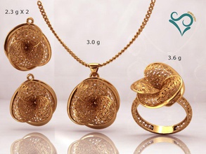 altın yüzük nişan yüzüğü yazdırılabilir mücevher 3d yazıcı modeli stl kolye küpe enagment-ring kadın-ring çiçek gül düğün taş elmas 3d print model - Mito3D