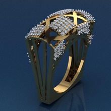 gold ring frei 3d drucken modell ringe 3dexport schmuck engagem druckbar diamant hochzeit engagement mode schönheit juwel solitär 3d print model - Mito3D