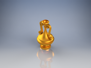 gold vase free vases 3d print model - Mito3D