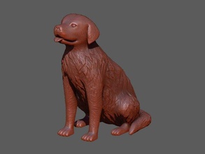 dourado retriever imprimível cão impressão arte animal cachorro zbrush estátua bugiganga escultura esculturas 3d decoração natureza deco moda realista 3d print model - Mito3D