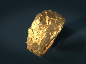 golden ring gold rock stone texture jewelry gem diamond 3d print model - Mito3D