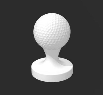 Golf Ball Kaffee manipulieren Java Stempel Küche Essen Golfball Golfspieler 3d print model - Mito3D