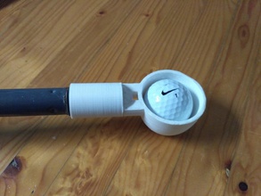 golf ball retriever attachement a vileda telescopic mop handle 3d print model in hand tools 3dexport attachment 3d print model - Mito3D