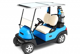 golf coche vehiculo vehículo césped concepto transporte 3d print model - Mito3D
