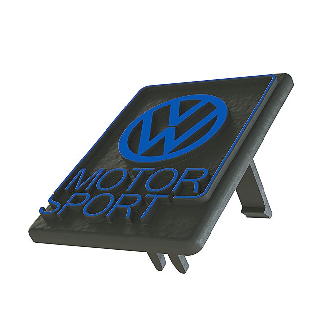 golf gti emblem 3d model in parts of auto 3dexport free work stl sldprt by3dmake solidwork 3D print model - Mito3D