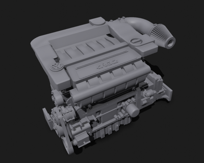 golf r32 motore settore automobilistico modello auto volkswagen 3d print model - Mito3D