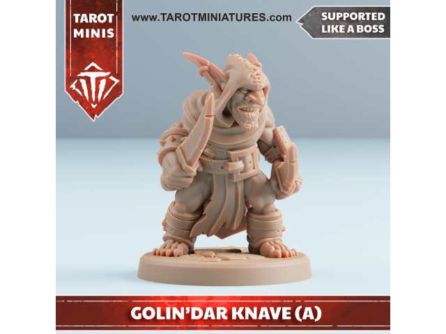 golindar fante goblin 3d stampa modello in tavola giochi 3dexport orco dnd dungeon draghi rpg stl troll tavolo fantasia miniatura ttrpg orda warhammer warcraft wow tarocchi supportato presupposto 3D print model - Mito3D