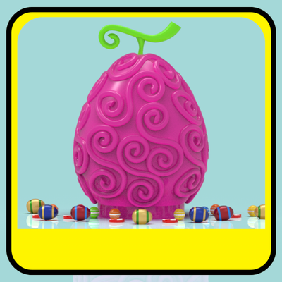 gomu piggy bank or easter egg 3d print model in toys 3dexport easteregg easter-eggs eggs pascua candy candybar candybox box container candies gift onepiece 3d print model - Mito3D