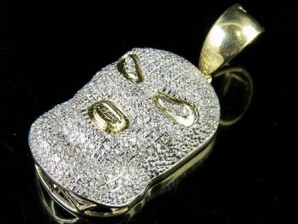 goon mask diamond charm pendant pendants goonmaskdiamond antique luxury rapper hiphop jewelry necklace gemstone elegant celebrity style jewellery bling gem urban 3d print model - Mito3D