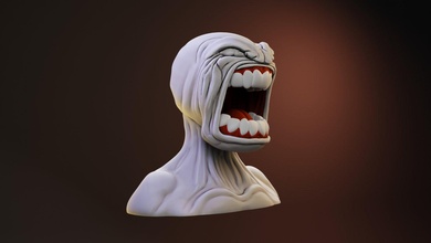 gooo meme büst heykel 3d yazdır model in 3dexport şekil kostüm heykelcik oyuncak karakter minyatür duygu 3dsculpt anatomi sanat deko heykeller takı mücevher 3d print model - Mito3D
