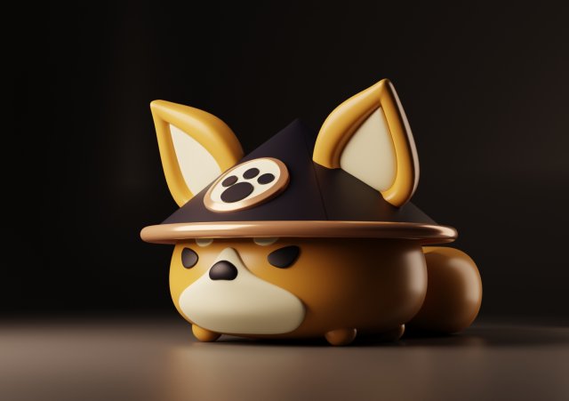 goro cão joalheria caixa Genshin impacto animais 3D print model - Mito3D