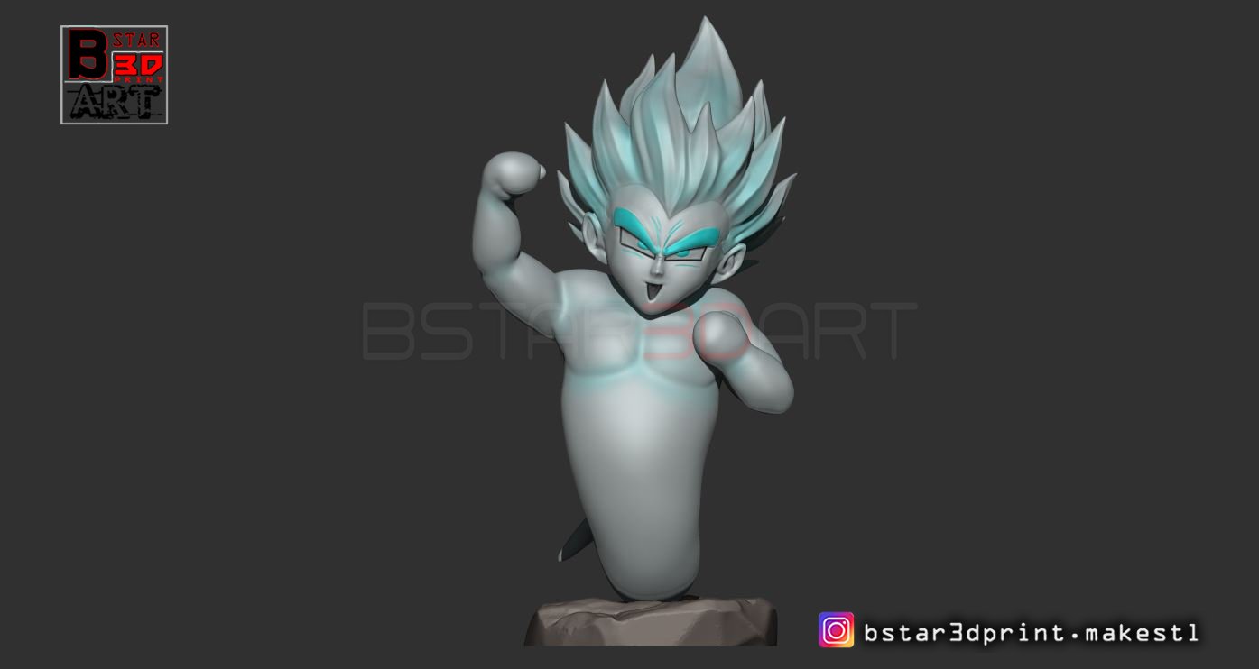 goten ks fantasma versão 02 dragão bola z 3d impressão modelo in escultura 3dexport gotenks goku vegeta majinbuu kakalot manga anime brinquedo 3D print model - Mito3D