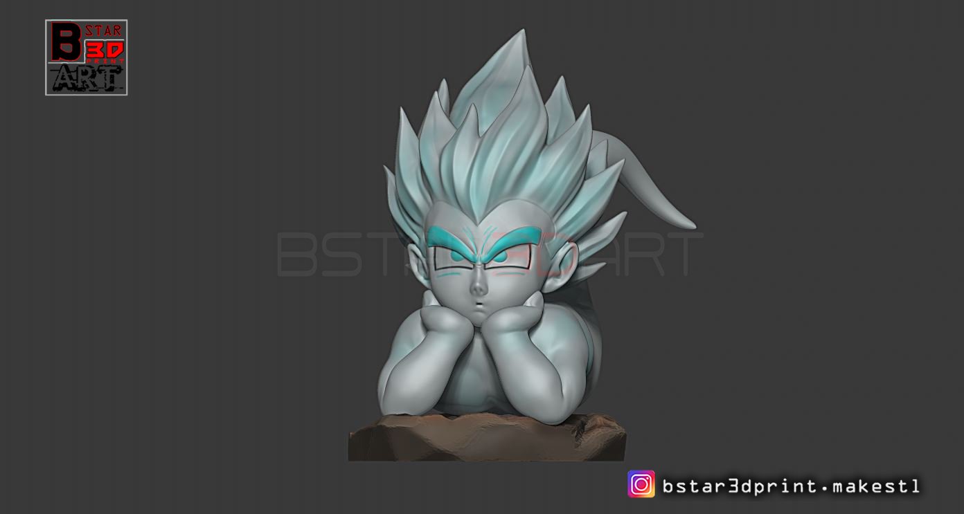 gotenks fantasma versión 03 continuar pelota z 3d impresión modelo in escultura 3dexport goten esfera dragón goku vegeta anime manga cosplay majin boo freezer 3D print model - Mito3D