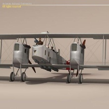 gotha dare bombardiere 3d modello in 3dexport iv ii iii aeromobili biplano prima guerra mondiale ww1 aereo pilota elica tedesco 3d print model - Mito3D