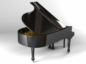 piano 3d modelo in 3dexport musical instrumentos teclado música 3d print model - Mito3D