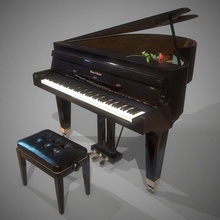 büyük piyano duvarcı hamlin low poly 3d model in 3dexport müzik ses müzikal orkestra müzisyen sanat notlar konser mobilya hobi nostaljik çevre iç restoran topluluk araç klasik cihaz yaşayan 3d print model - Mito3D