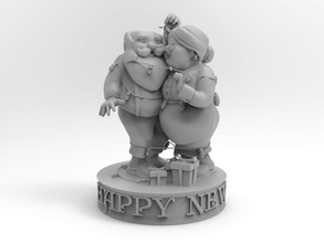 abuelos año felicidad personas 2020 amor 2018 Arte 3d print model - Mito3D
