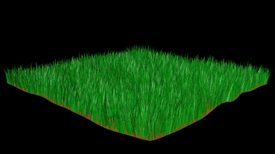 Relva verde vegetação 3d print model - Mito3D