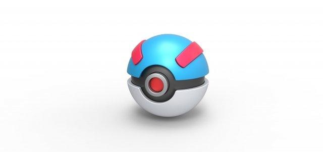 great ball pokeball pokemon concept container anime toy print printable greatball 3d print model - Mito3D