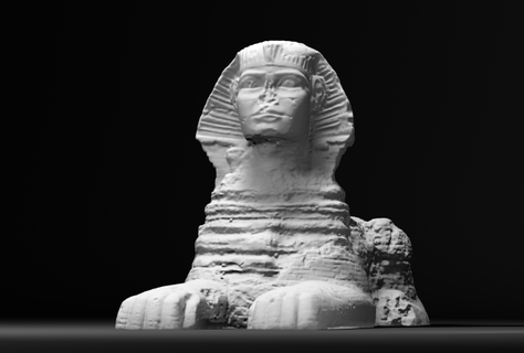 génial sphinx Gizeh monstres créatures Egypte pyramide ancien 3d print model - Mito3D