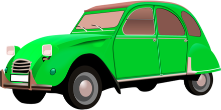 grün wagen 3d drucken modell 3dexport karikatur jahrgang automobil alt käfer klassisch 3d print model - Mito3D