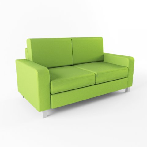 verde sofá mínimo clientes confortável compactar 3D print model - Mito3D