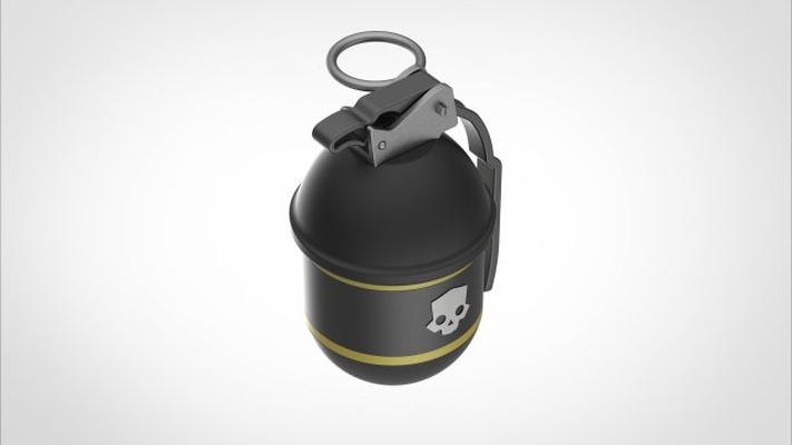 grenade 6 frag plongeurs 39 enfer 2 3d impression modèle in 3dexport helldivers2 armes grenadeg6 réplique cosplay imprimable loisir 3d print model - Mito3D