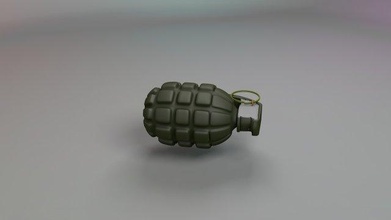 grenade hp free 3d model in bomber 3dexport fragment war bomb hand low-poly game unity mobile fast explosive 3d print model - Mito3D