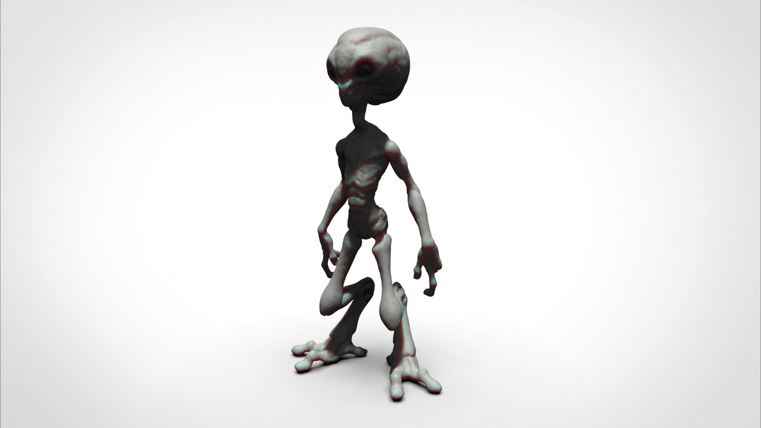 grigio alieno gris extraterrestre ufo 3d stampa modello in mostri creature 3dexport grayalia alieni cuore ovni mostro monstruo 3D print model - Mito3D