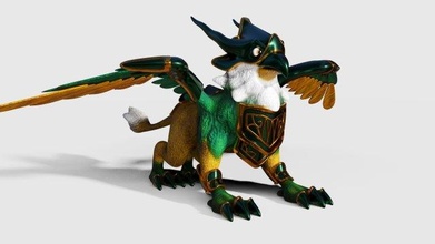 griffin gryphon 3d model in fantasy 3dexport mythical mythological creature beast eagle lion armored bird animal 3d print model - Mito3D
