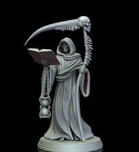 grim reaper 3d print model in monsters & creatures 3dexport death inevitability fantasy skull blade book gloomy dark myth skeleton bones fear hell hourglass 3d print model - Mito3D