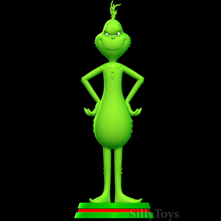 grinch animales grich Navidad monstruo verde fiesta masculino compañía regalos dibujos animados 3d print model - Mito3D