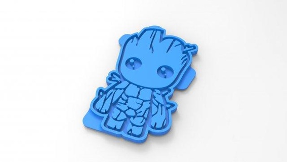 groot - silicone mold 3dprint 3dprintable filling galaxy guardian movie toy 3- 3d print model - Mito3D