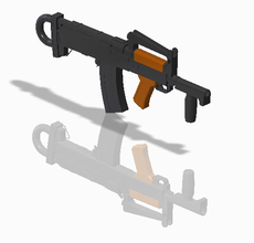 groza pubg pistola de llavero 3dprint pubgg assaultrifle militar 3d print model - Mito3D