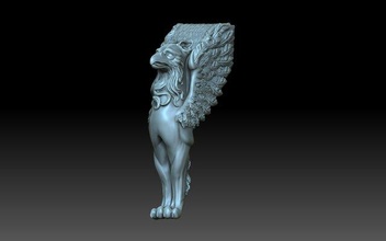 grifone figurina aquila Ali mistico uccelli Leone 3d print model - Mito3D